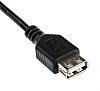 RS PRO USB 2.0 Cable, Male USB A to Female USB A Cable, 250mm