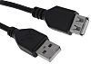 RS PRO USB 2.0 Cable, Male USB A to Female USB A Cable, 5m