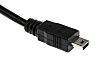 Cable USB 2.0 RS PRO, con A. USB A Macho, con B. Mini USB B Macho, long. 3m, color Negro