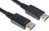 RS PRO Male DisplayPort to Male DisplayPort, PVC  Cable, 1080p, 1m
