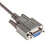 RS PRO 2m 9 pin D-sub to 9 pin D-sub Serial Cable