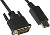 Cable DisplayPort negro RS PRO, con. A: DisplayPort macho, con. B: DVI-D Dual Link macho, long. 5m
