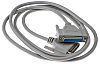 RS PRO 2m 25 pin D-sub to 25 pin D-sub Serial Cable
