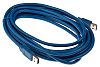 Cable USB 3.0 RS PRO, con A. USB A Macho, con B. USB A Macho, long. 5m, color Azul