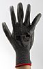 RS PRO Grey Abrasion Resistant, Tear Resistant Work Gloves, Size 11, XXL, Polyurethane Coating