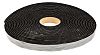 RS PRO Black Foam Tape, 25mm x 15m, 6mm Thick