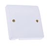 Placa de salida MK Electric Blanco 1 módulo Mezcla de urea/formaldehído/melamina Flex