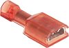 TE Connectivity, Ultra-Fast Plus .250 Red Insulated Spade Connector, 6.35 x 0.81mm Tab Size, 0.3mm² to 0.8mm²