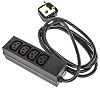 Schurter 2m 4 Socket IEC C13 Extension Lead, 250 V ac