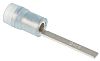 RS PRO Insulated Crimp Blade Terminal 18mm Blade Length, 1.5mm² to 2.5mm², 16AWG to 14AWG, Blue