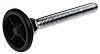 Nu-Tech Engineering Adjustable Feet A040/008 M10 75mm, 40mm Dia. PA Reinforced Nylon, Zinc Plated Steel 500kg Static