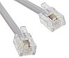 Cable de extensión para telefóno RS PRO, RJ11 a RJ11, 3m, Blanco, RJ11 a RJ11