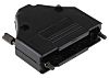 Carcasa de conector D-sub SérieMHDTPPK, Recta, 25 contactos ABS, Negro, B