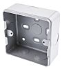 K8891 ALM | MK Electric Metalclad Silver Aluminium Back Box, BS, IP20 ...