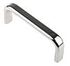 Pinet Chrome Stainless Steel Concealed Fixings Drawer Handle, 108mm