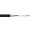 Belden Black Twinaxial Cable, 8.7mm OD 305m, 100 Ω impedance