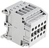 Bloque de distribución, 5 vías, 32A, 800 V