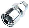 BSP 1/2 Male Straight Steel Crimped Hose Fitting,