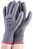 Honeywell Safety Grey Polyurethane Coated Nylon Work Gloves, Size 7, Small, 2 Gloves