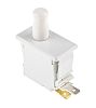Single Pole Double Throw (SPDT) Push Button Switch, 10 A @ 250 V ac