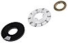 RS PRO 14mm Black Potentiometer Dial for 6.35mm Shaft
