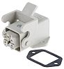 Conector de potencia de altas prestaciones Hembra Han A, 4 + PE pines, 230 → 400 V., 10.0A