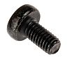 RS PRO, M3 Pan Head, 6mm Steel Pozidriv Black Zinc Passivated