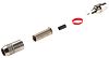 RS Pro Black, Natural Cable Mount RCA Socket with Nickel Plated Contacts, 5A