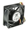 ARX, 24 V dc, DC Axial Fan, 60 x 60 x 25mm, 33.35m³/h, 4.32W