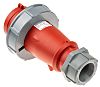 MENNEKES, AM-TOP IP67 Red Cable Mount 5P Industrial Power Plug, Rated At 32A, 400 V