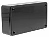 Hammond 1591 Series Black Flame Retardant ABS Enclosure, IP54, Black Lid, 112 x 62 x 31mm