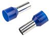 RS PRO Insulated Crimp Bootlace Ferrule, 12mm Pin Length, 5.8mm Pin Diameter, 16mm² Wire Size, Blue