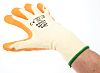BM Polyco Reflex Orange Latex Coated Polycotton Work Gloves, Size 10, Large, 10 Gloves
