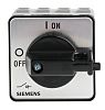Siemens 3P+N Pole Panel Mount Isolator Switch - 16A Maximum Current, 7.5kW Power Rating, IP65