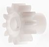 RS PRO POM 12 Teeth Spur Gear, 0.8 Module, 3mm Bore Diam, 9.6mm Pitch Diam, 6mm Hub Diam