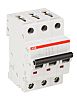 ABB System M Pro 10A MCB Mini Circuit Breaker3P Curve C, Breaking Capacity 6 kA