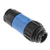 Amphenol Industrial Cable Mount Connector, 3 + PE Contacts