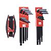 RS PRO 33 pieces Hex Key Set, L Shape 1.5 mm, 2.0 mm, 2.5 mm, 3.0 mm, 4.0 mm, 5.0 mm, 6.0 mm, 8.0 mm, 10.0 mm, 1/4in