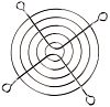 Schutzgitter 80mm, 80 x 80mm Stahl