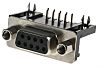 Conector D-sub RS PRO, Ángulo de 90° , Orificio Pasante, Hembra, Terminación Soldador, 350 Vdc, 3A