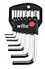 Wiha Tools Metrisch Sechskantschlüsselsatz mit , 7-teilig, L-Form, Kurz, 1.5mm