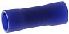 RS PRO Parallel Splice Connector, Blue, Insulated 16 → 14 AWG