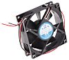 Axiální ventilátor DC, 80 x 80 x 25mm, průtok vzduchu: 68m³/h 2.9W 12 V DC