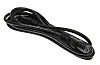 RS Pro 2m power cord, C13 to NEMA 5-15 (CEE 7/16), 10 A, 125 V