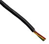 RS PRO Multicore Data Cable, 0.22 mm², 4 Cores, 24 AWG, Screened, 100m, Black Sheath