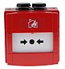 KAC Red Break Glass Call Point, Break Glass Operated, Outdoor, Resettable