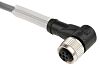 Pepperl + Fuchs Right Angle M12 to Unterminated Cable assembly, 4 Core 2m Cable
