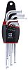 RS PRO 9 pieces Hex Key Set, L Shape 1.5mm Ball End