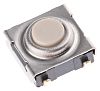 Button Tactile Switch, SPST 50 mA @ 24 V dc Through Hole
