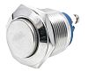 EOZ, 1-polet single-throw (SPST) Trykknapomskifter, Panelmontering, Momentan, IP65, 48 V dc, 250 V ac